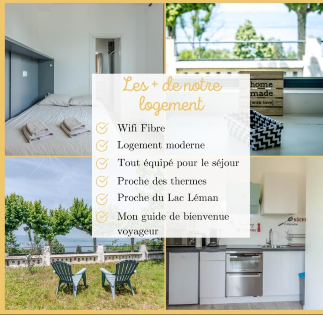 Appartement Cozy 2 Panoramique Lac Leman Thonon-Les-Bains Exterior photo